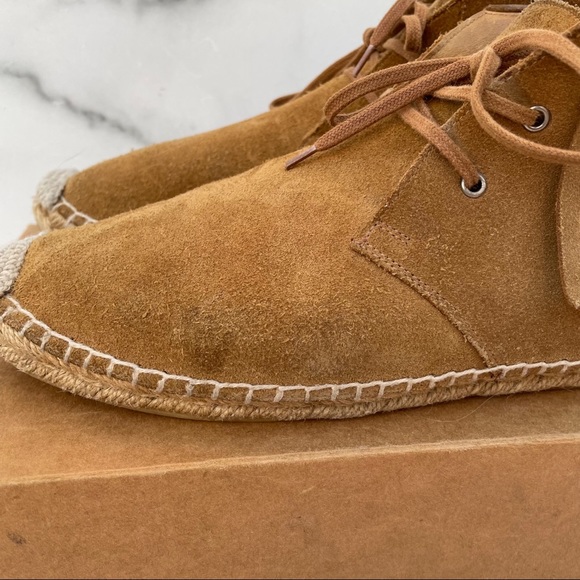 Saint Laurent Tan Suede Fringe Espadrille desert boot booties size IT 40 US 10 - Picture 7 of 16